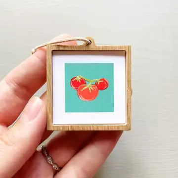 Tiny Watercolor Framed Print | 1" Food