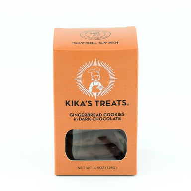 Kika's treats Gingerbread Cookies in Dark Chocolate