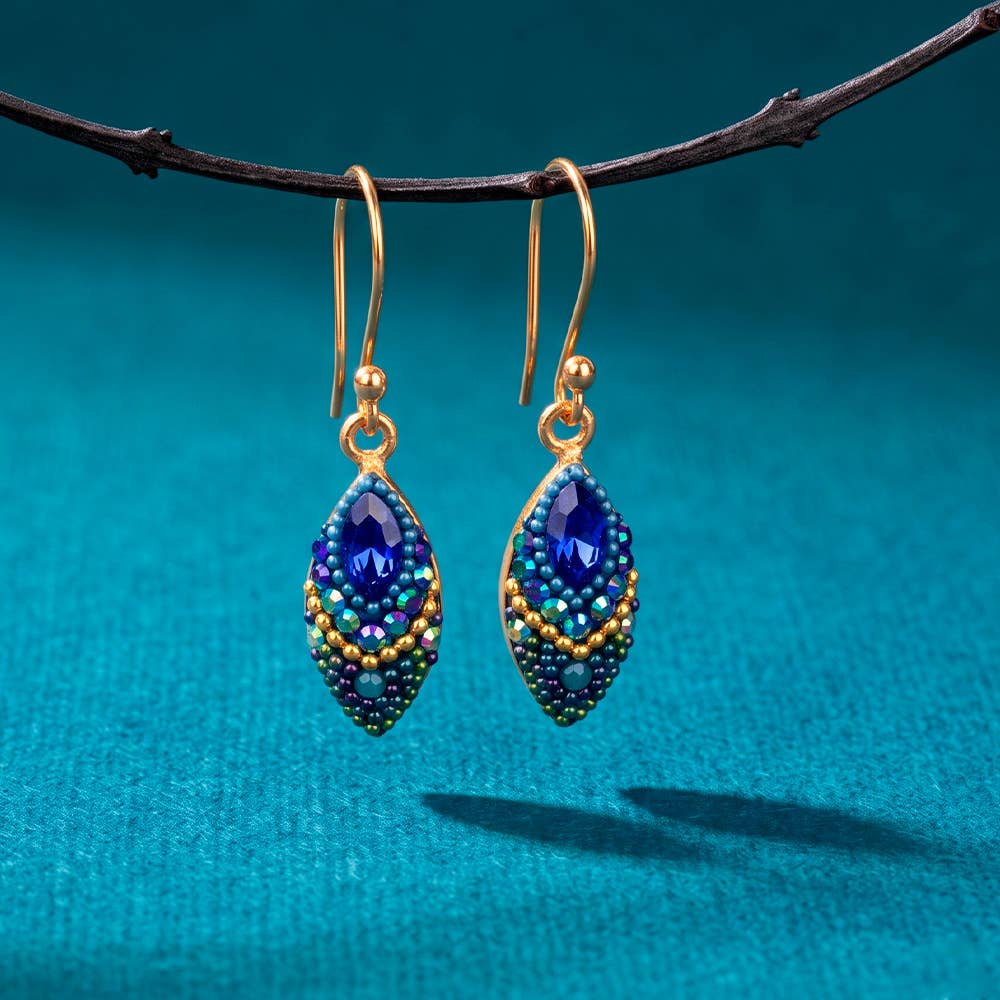 KE-8398 18K Gold Plate Crystal Petite Seed Earrings - Who knew dainty could be this eye-catching? These earrings are the secret ingredient for your glam recipe!