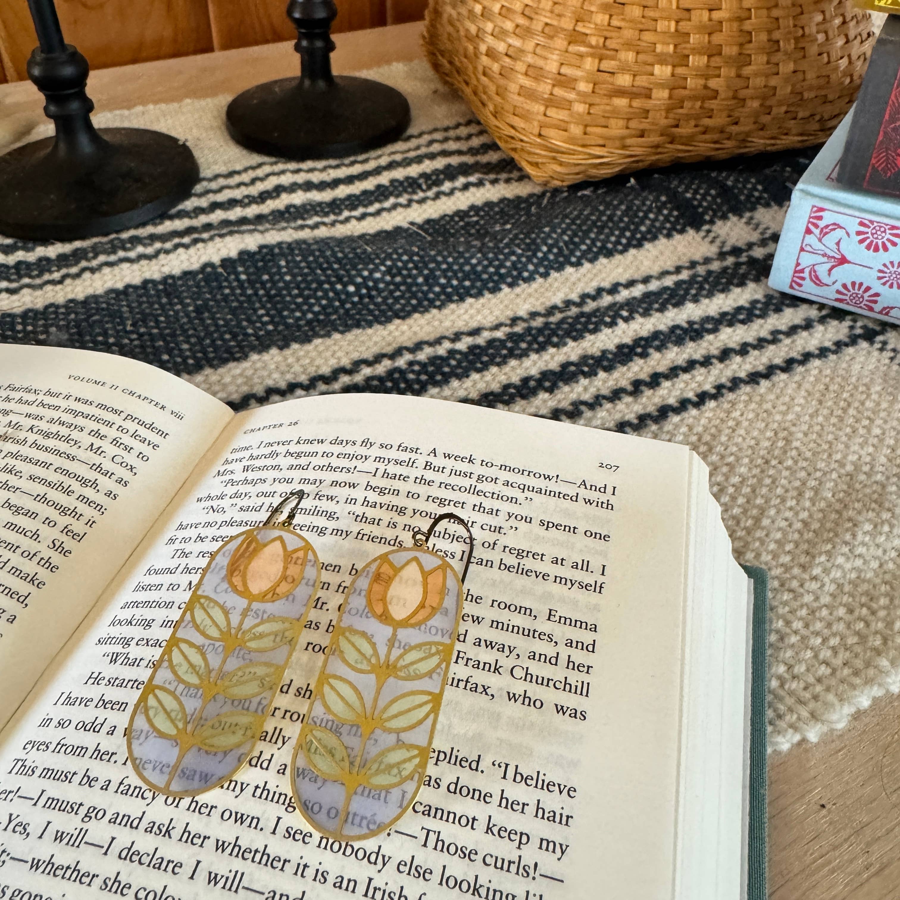 Annika // stained glass resin earrings