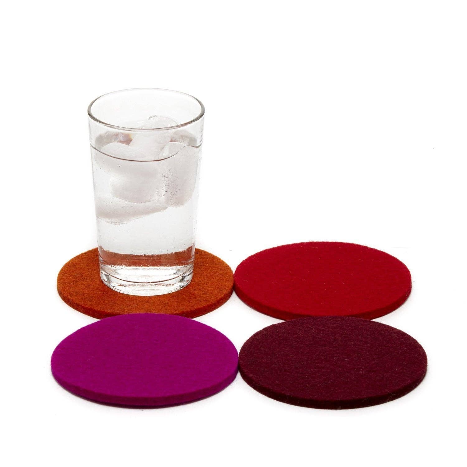Felt Round Coaster | Set of 4 Multicolor
