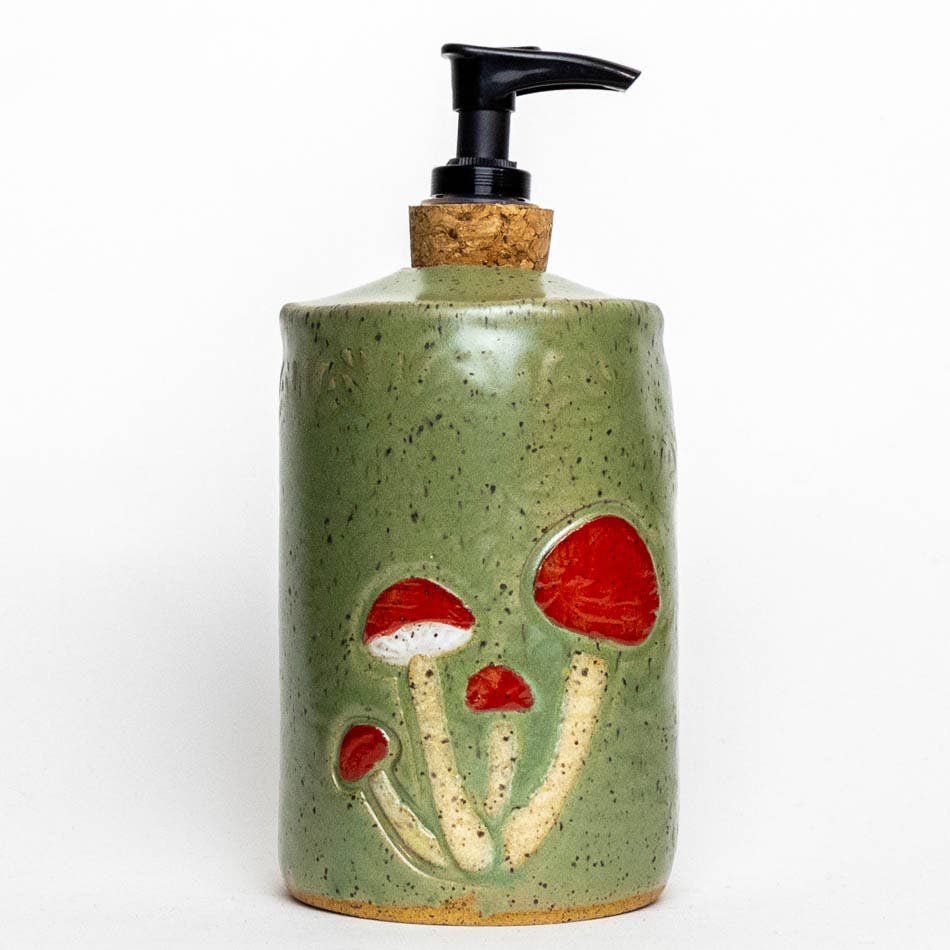 Handmade Mushroom Lotion / Soap Dispenser