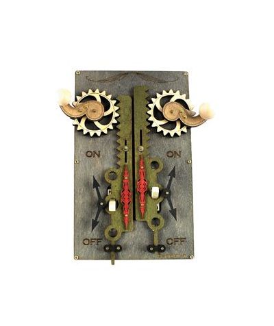 steampunk light switch plate