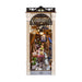 Charming Parisian scene miniature model by Hands Craft, showcasing a quaint alley with books and flowers, perfect for enhancing your DIY Miniature Book Nooks.