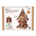 Packaging for the Cuckoo Clock DIY Wooden Puzzle by Hands Craft, featuring detailed instructions and warning labels, highlighting its creative DIY nature and suitable age for assembly.