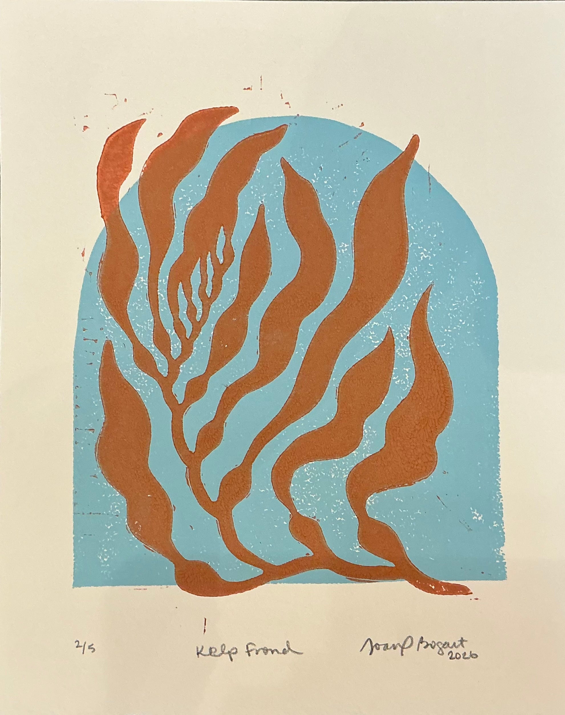 Kelp Fronds Arc | Linoprint