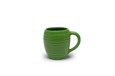 Green Ceramic coffee mug textured