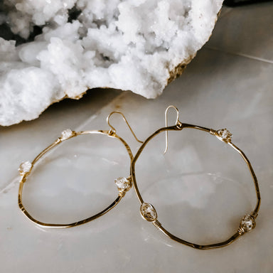 diamond hoop earrings