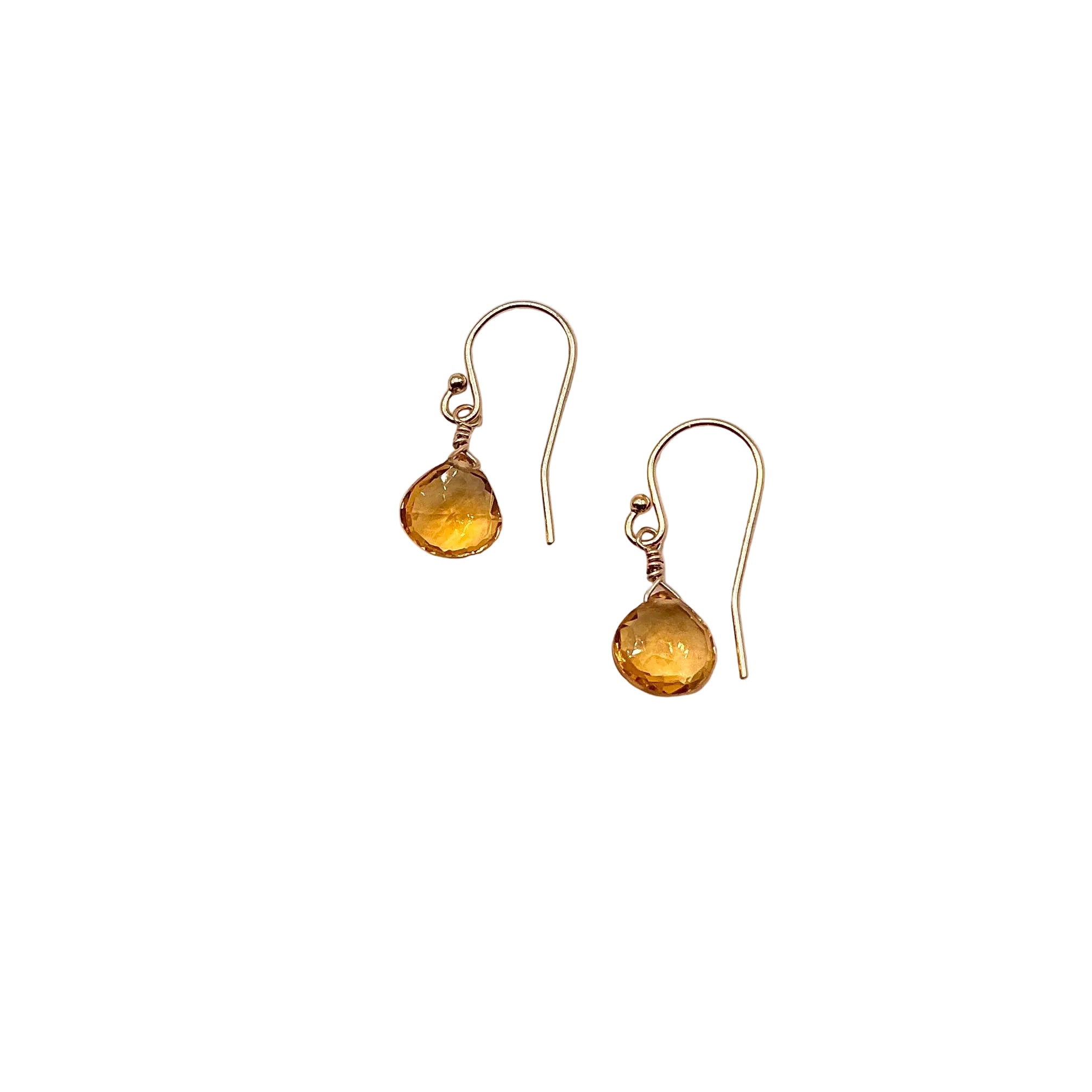 Citrine Gold Fill Earrings