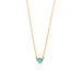 Bubble Diamond 16" Adjustable Dainty Pendant by Michael Vincent Michaud, looking exquisite with its bronze and 18k gold finish, guaranteed to add a sparkly touch to your outfit - or at least make you the shiniest person in the room!