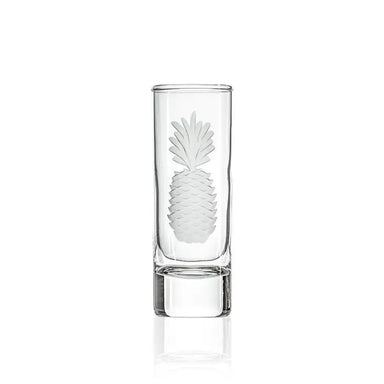 pineapple engraved glass