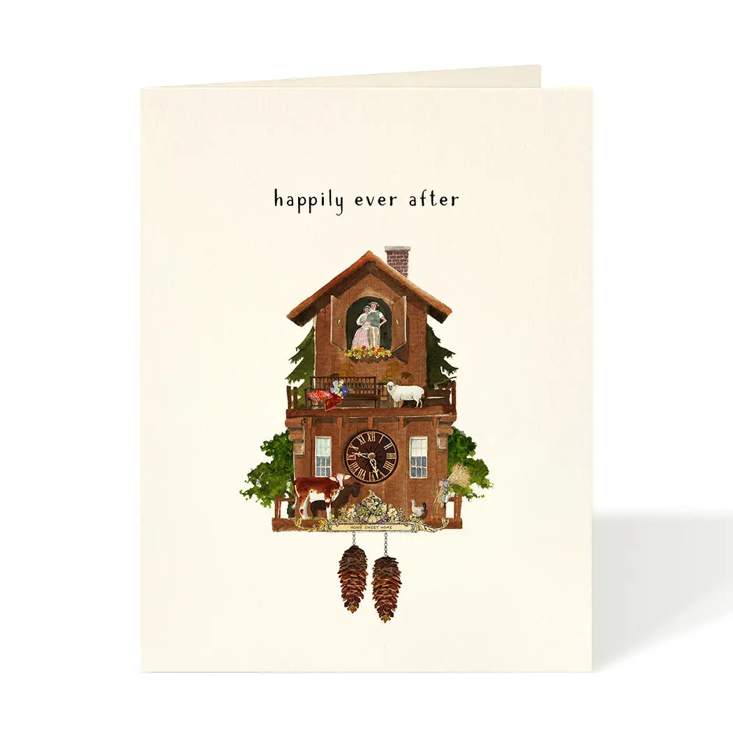 Inside view of the Felix Doolittle Card Collection postcard, highlighting witty sayings and exquisite watercolor illustrations.