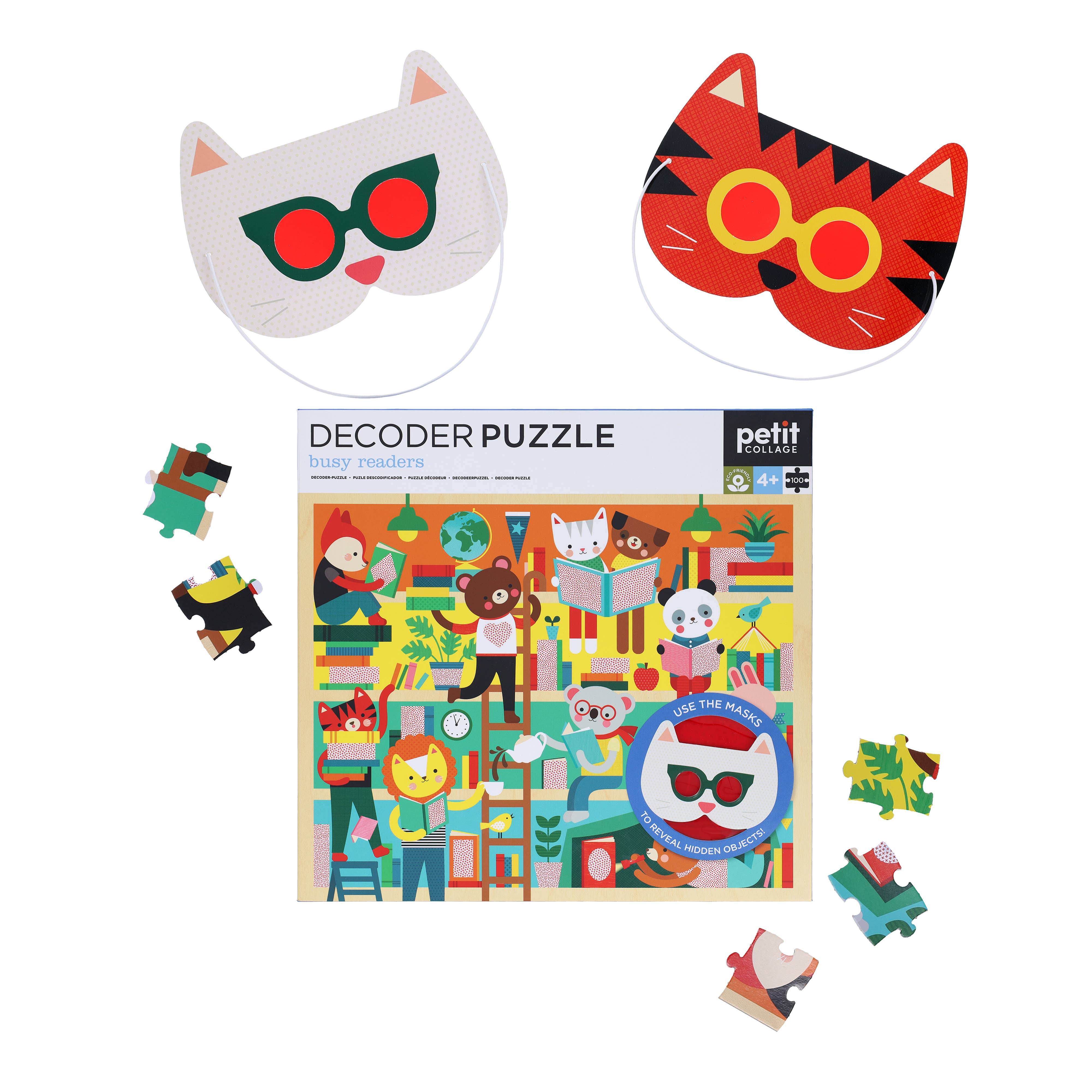 Petit Collage 100 piece Decoder Puzzle