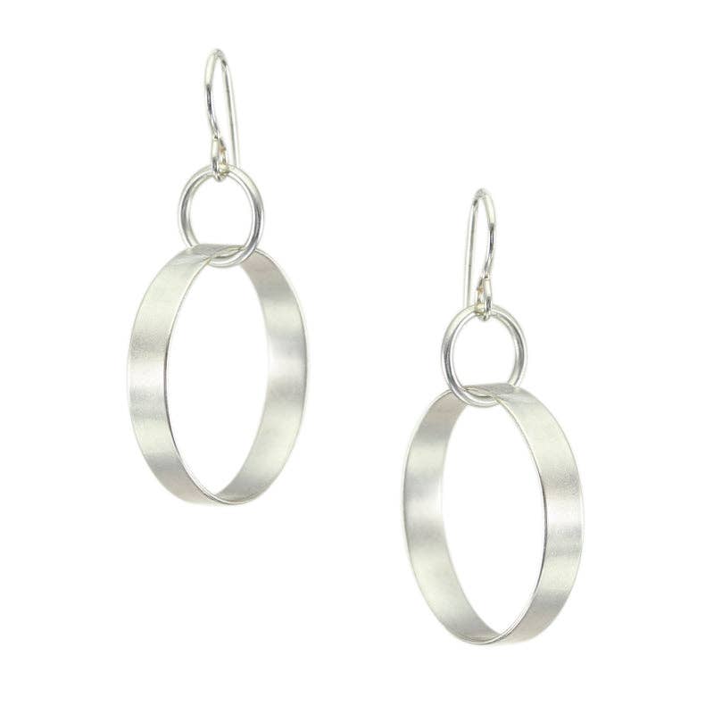 Ring with Wide Hoop Earrings by Marjorie Baer, handcrafted jewelry made in California