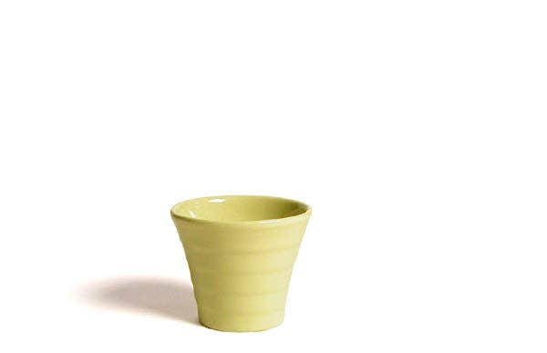 green ceramic planter