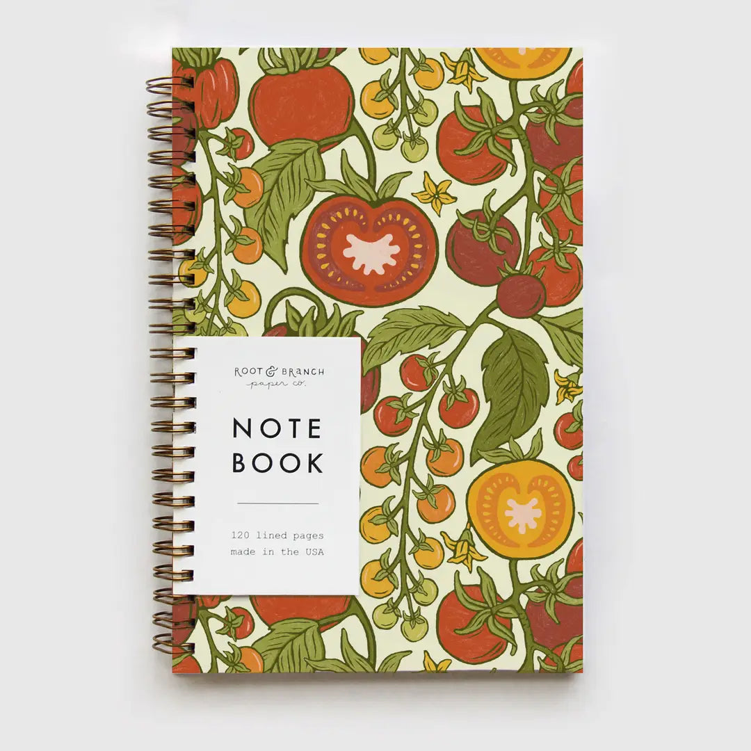 Eco-friendly Root & Branch Spiral Bound Notebooks with 100% recycled covers and 30% recycled interior pages.