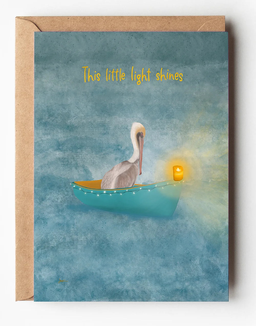 This little light shines greeting card