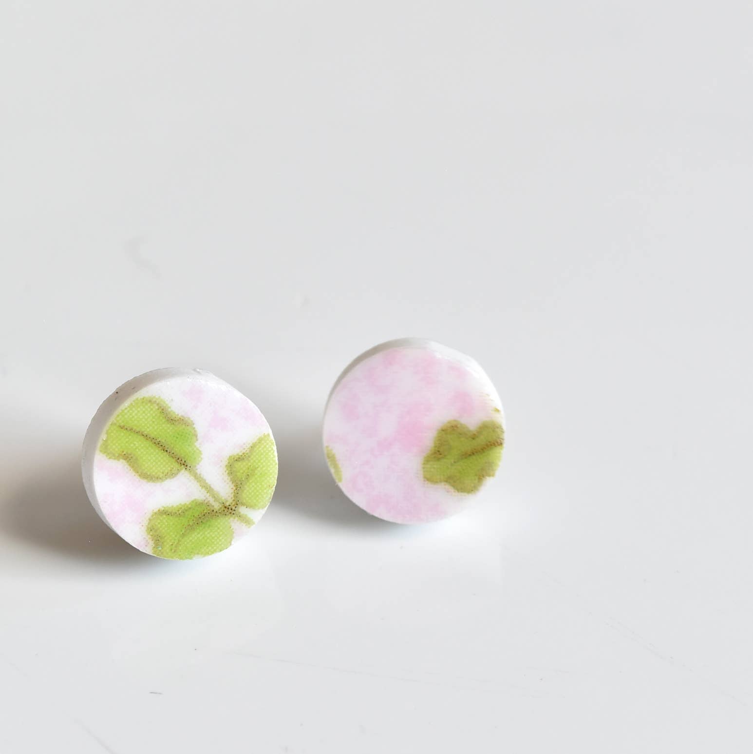 Broken Plate Stud Earring  