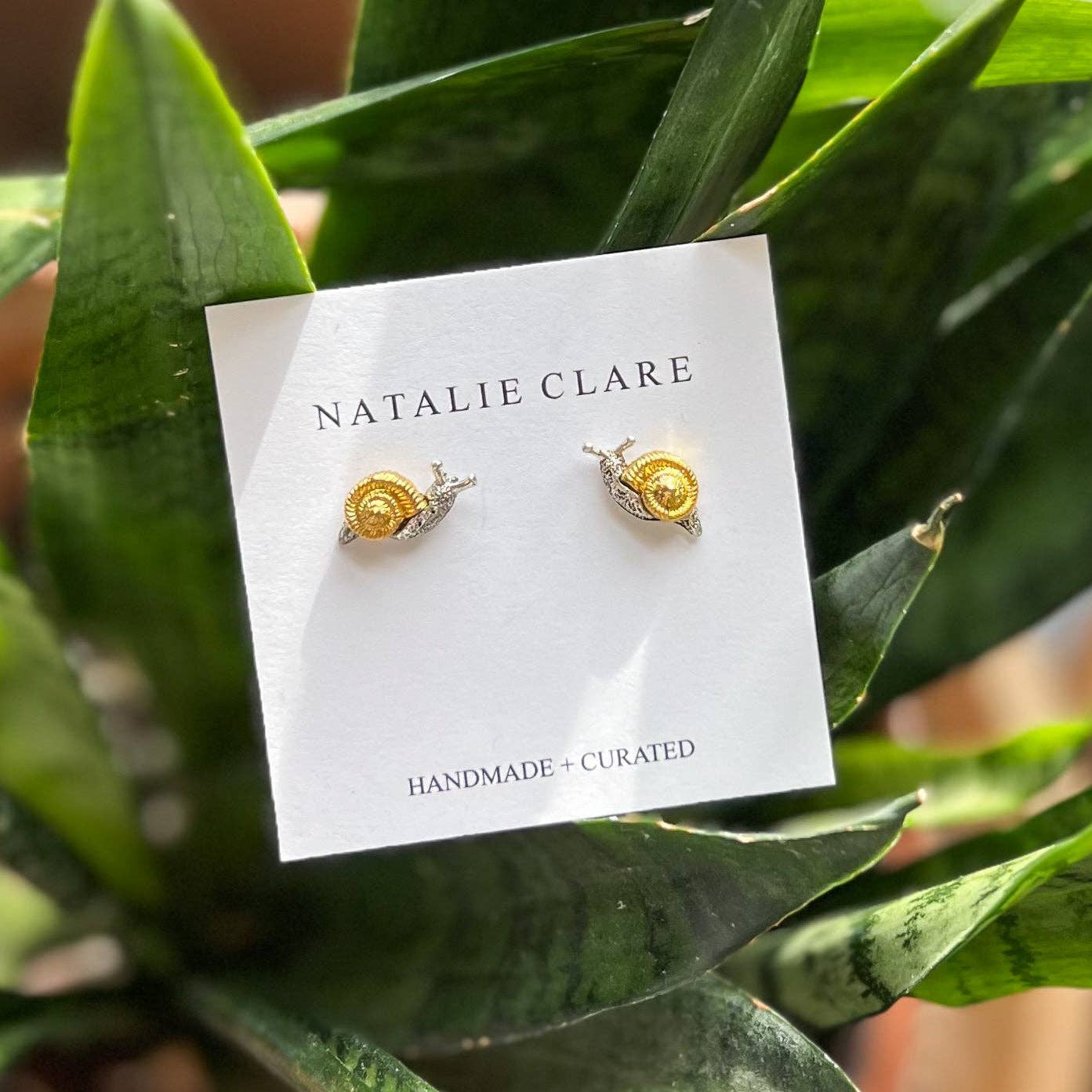 Two Tone Snail Stud