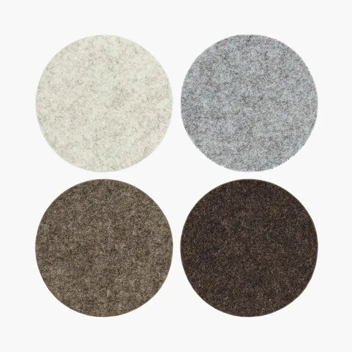 Felt Round Coasters Set of 4 - Multi Pack