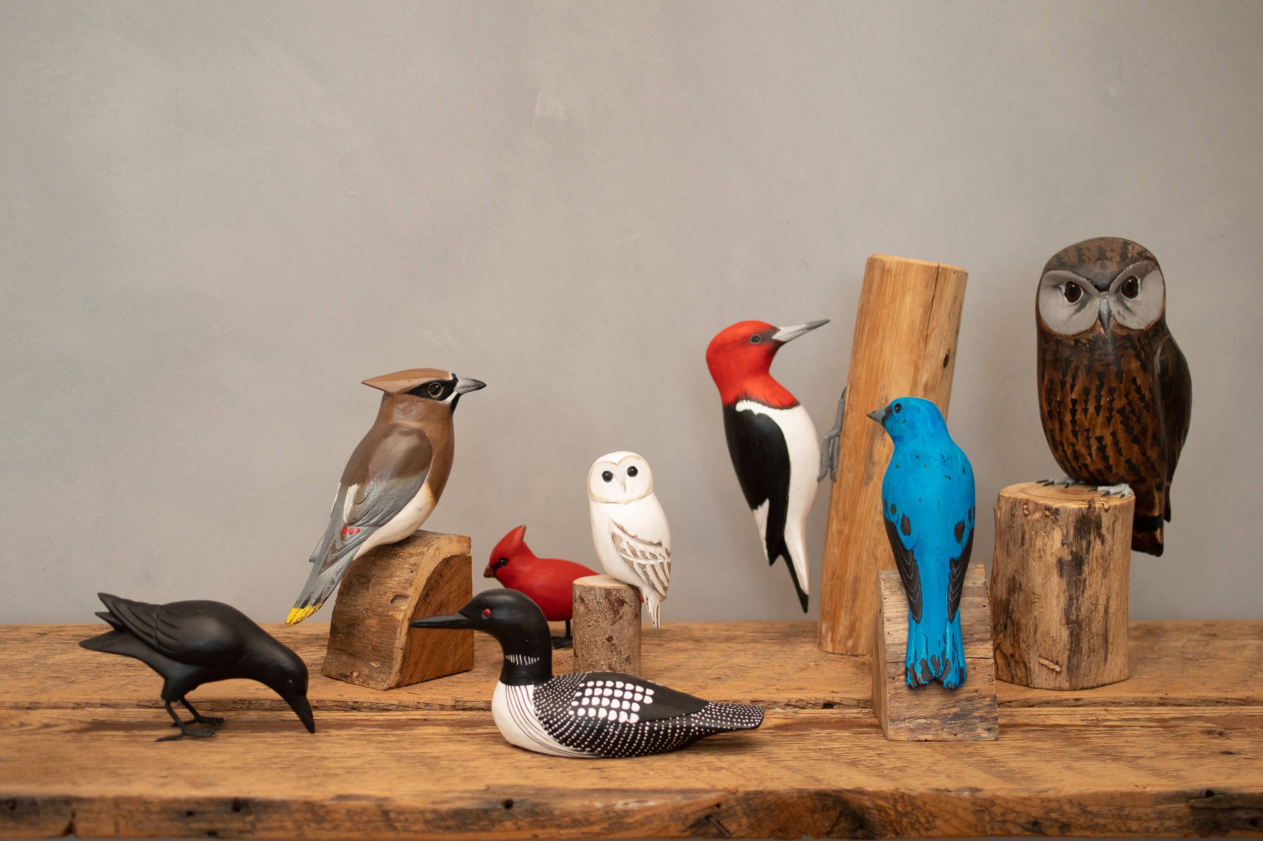 Cardinal - Male - 7"H - Hand Carved Ornament