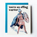 You're an effing warrior greeting card