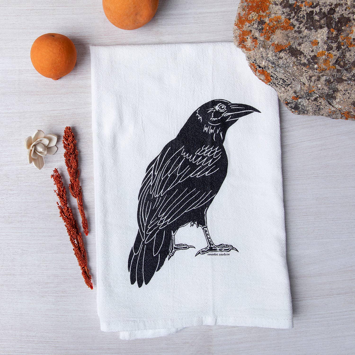 Raven Tea Towel | Screen Printed | Made in USA
