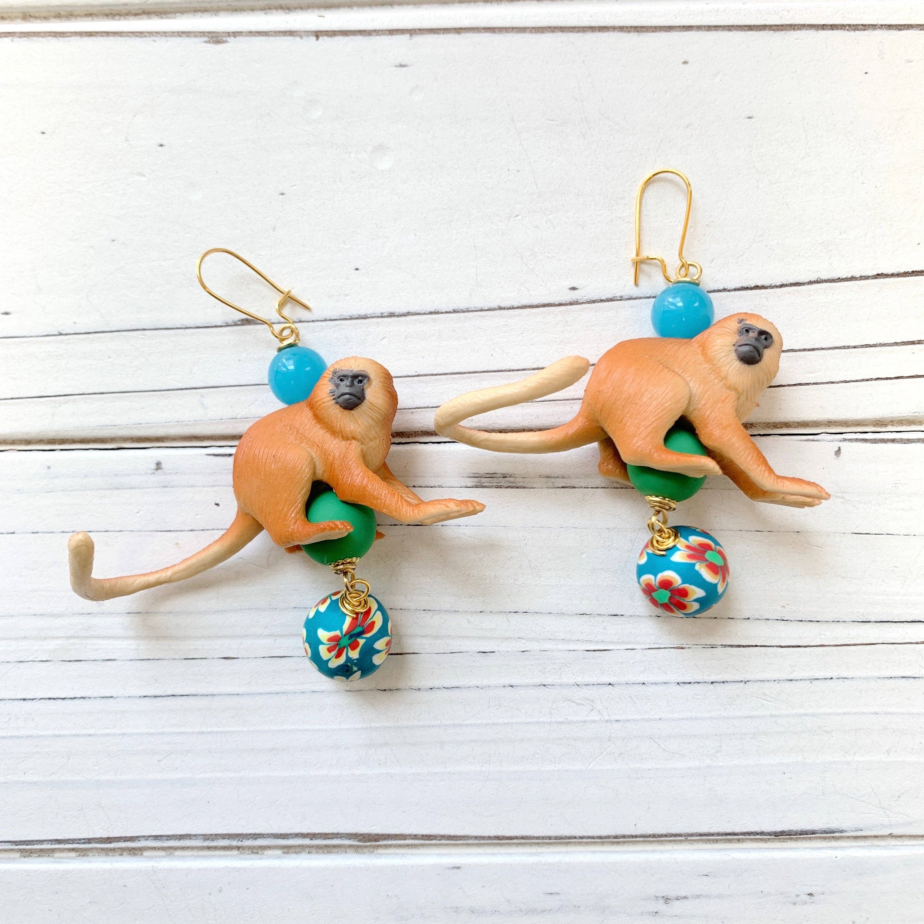 Monkey earrings