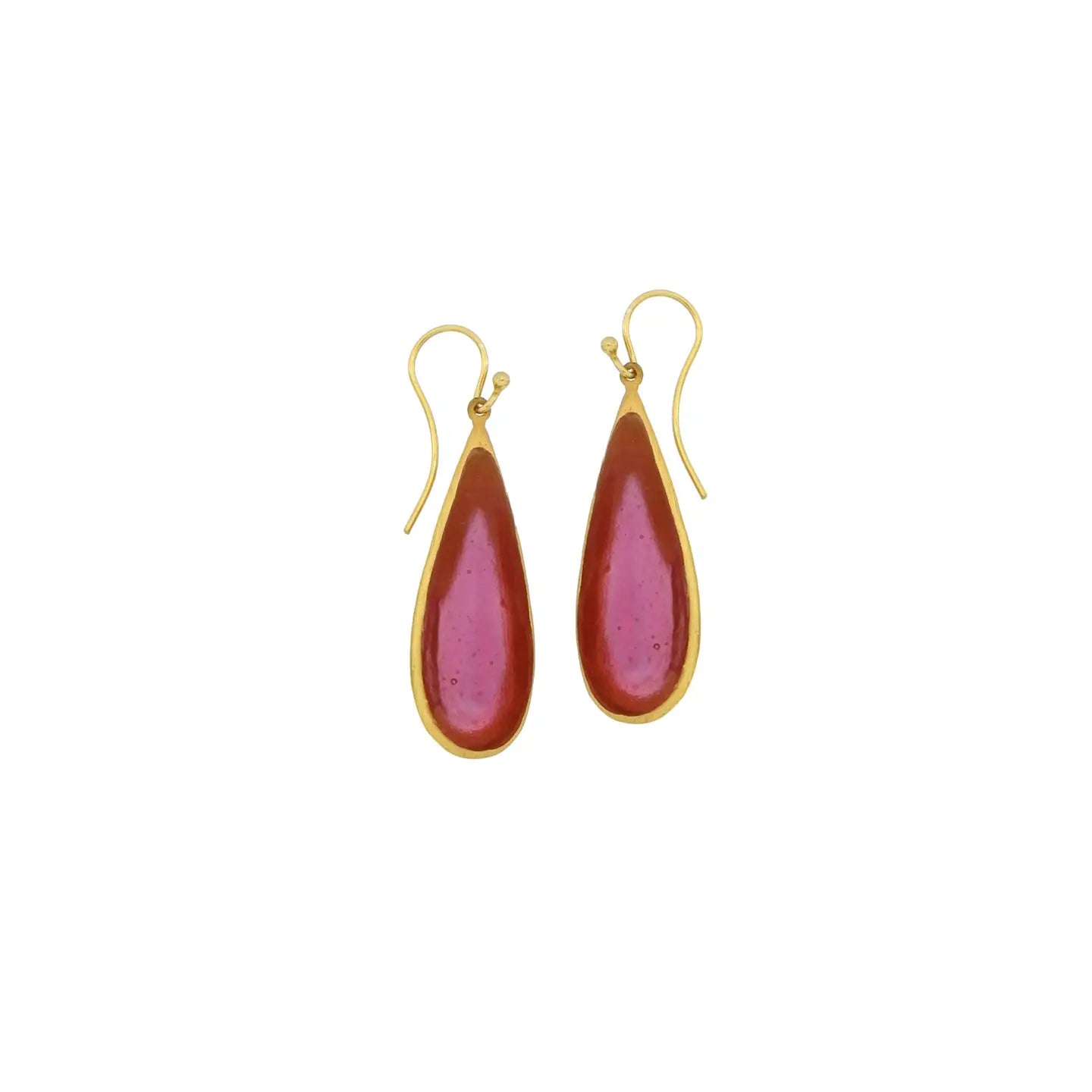 Teardrop Long Wire Earrings