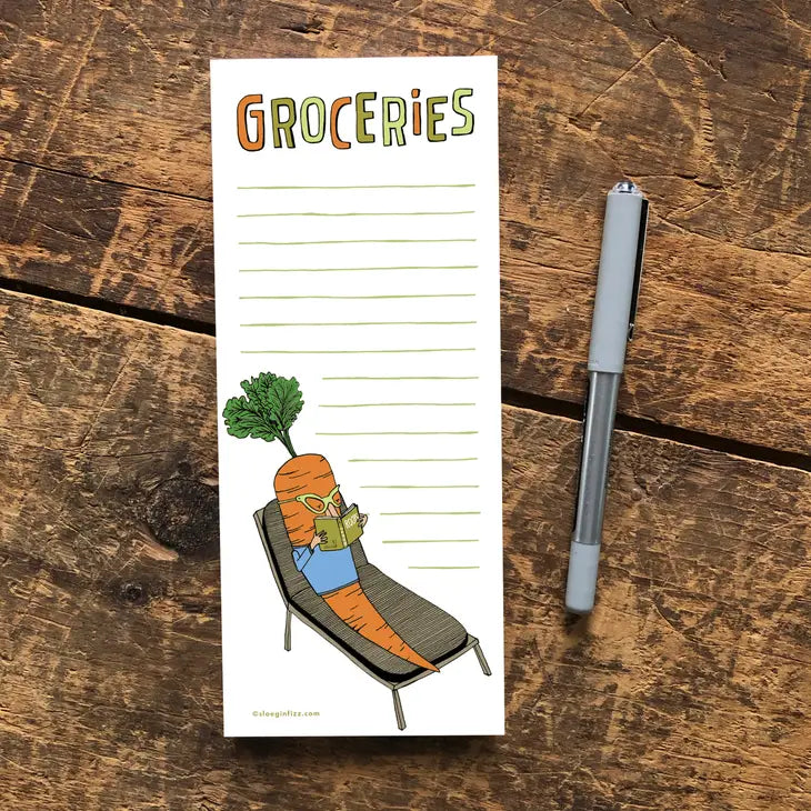 grocery list notepad