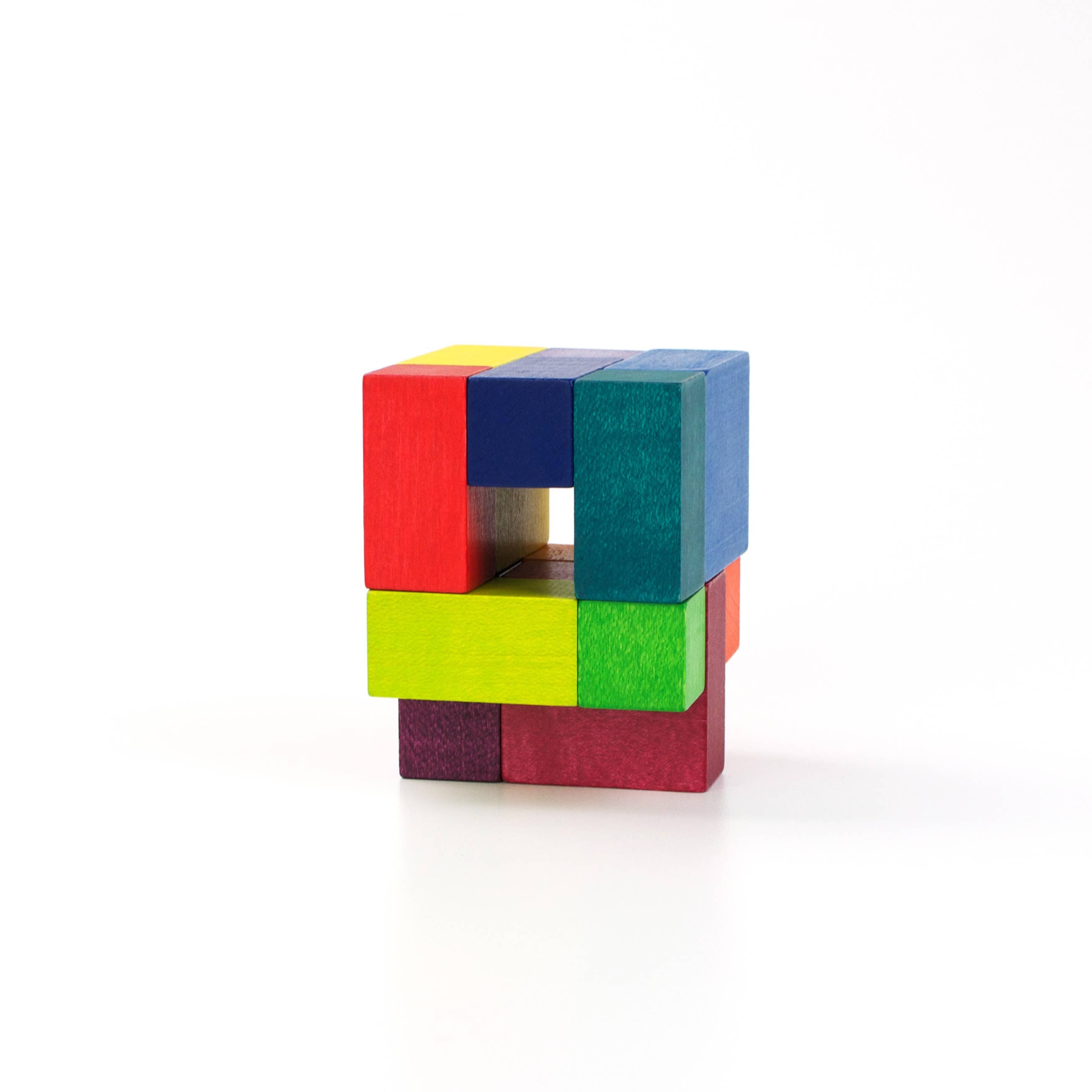 Colorful wooden block puzzle 