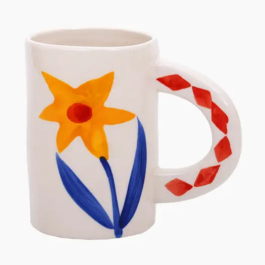 Ceramic Coffee Flower Mugs