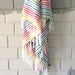 Rainbow stripe towel