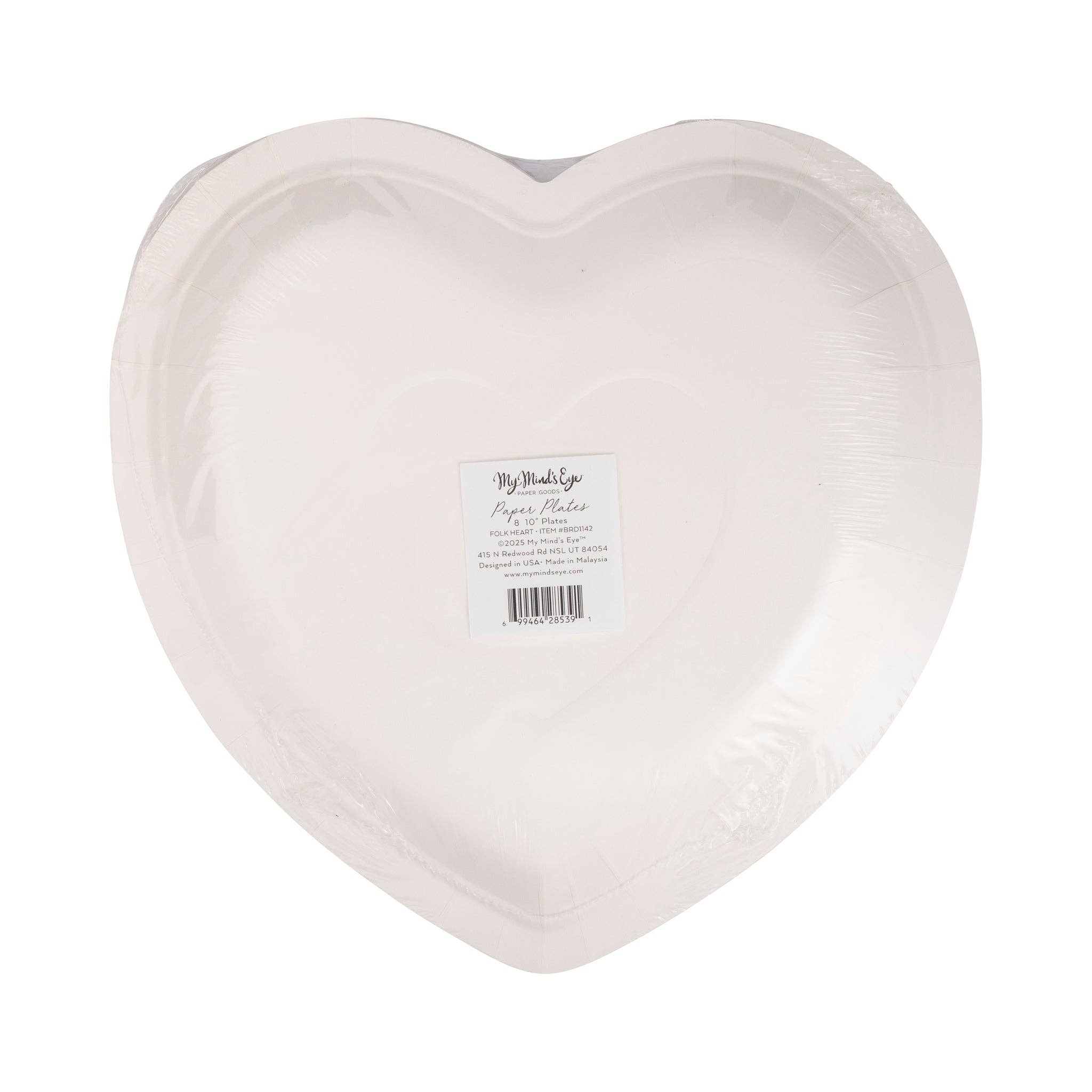 Scandi Heart Shaped Plate