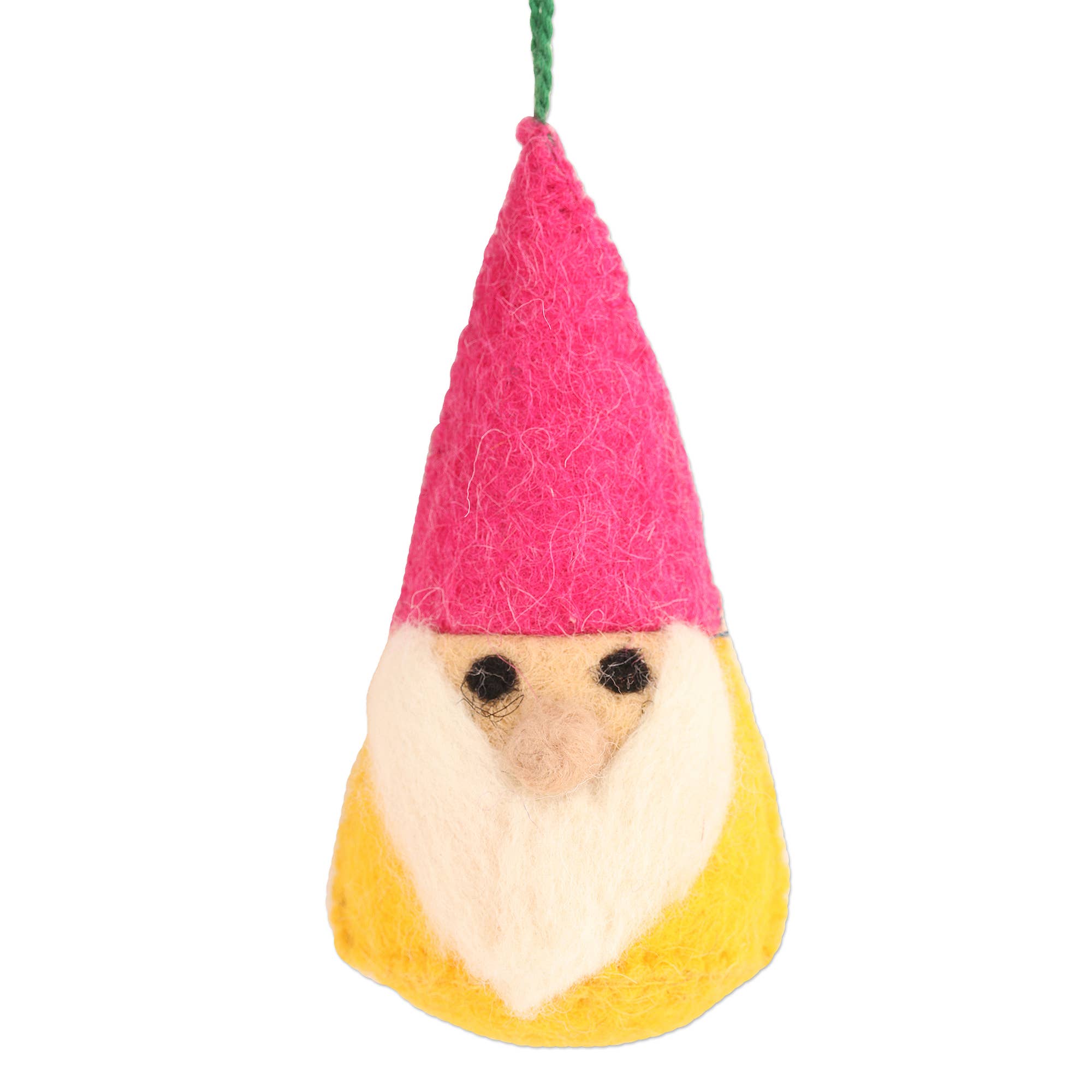 Novica Handmade Lucky Gnomes Wool Felt Ornaments