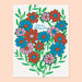 Colorful floral card featuring a heart shape with the text 'HAPPY WEDDING!' from The Good Twin Card Collection, designed by The Good Twin.