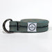 Recycled climbing rope belt with metal buckle.