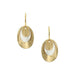 Layered Dished Ovals Wire Earrings by Marjorie Baer, handcrafted jewelry made in California