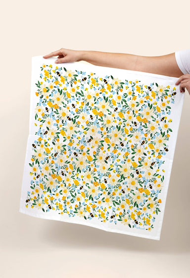Bee-utiful Blooms Tea Towel