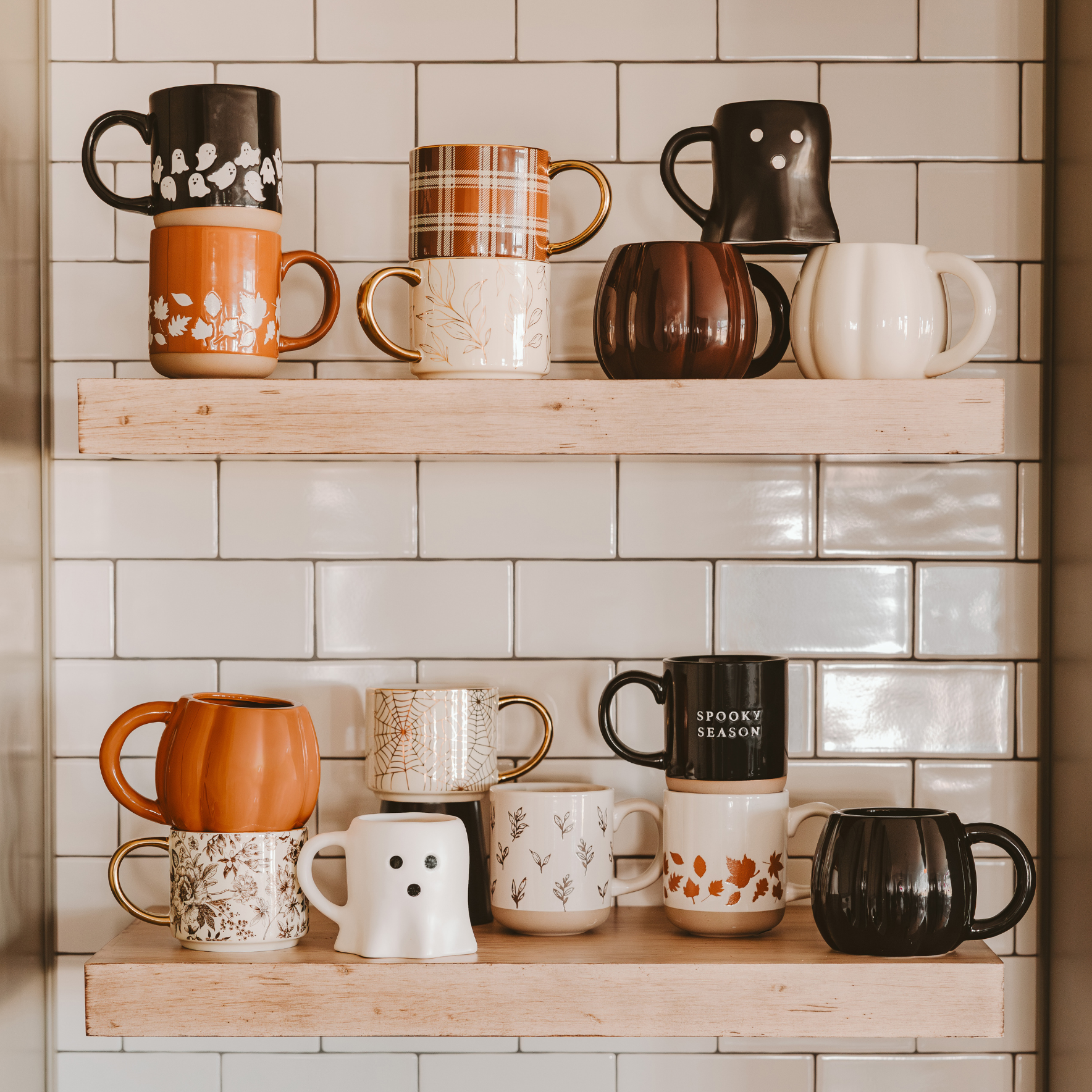 Orange Leaves Coffee Mug