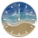 Beach wave wall clock