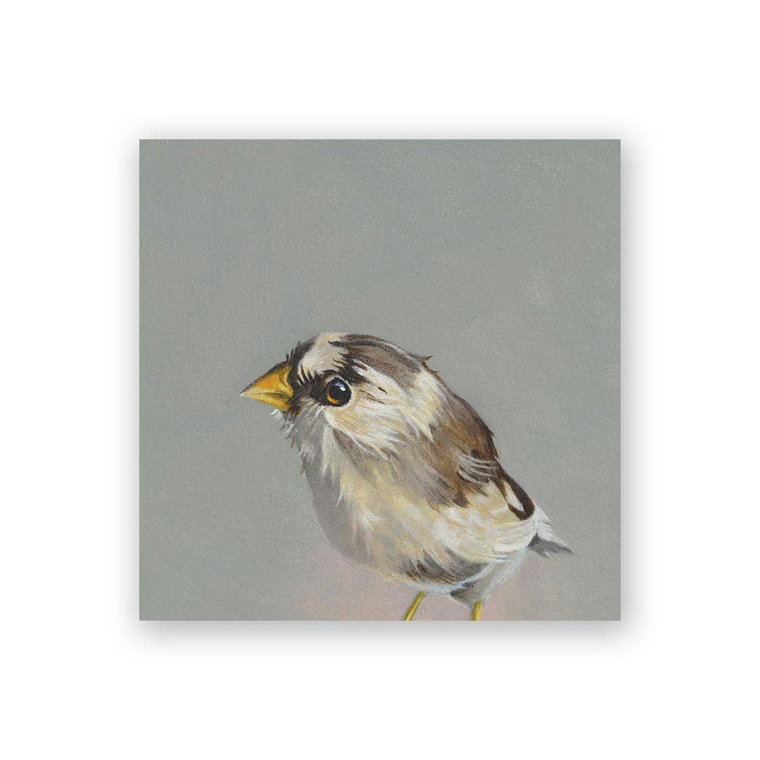 Finch Wood Wall Art Decor | 4x4