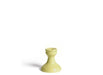 yellow candlestick holder