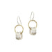 Thin Ring and Hoops Wire Earrings by Marjorie Baer, handcrafted jewelry made in California