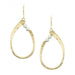 Oval Ring Earring with Beads by Marjorie Baer, handcrafted jewelry made in California