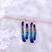 Elegant Crystal Hoop Earrings featuring a unique inside-outside design that adds glamour to any outfit.