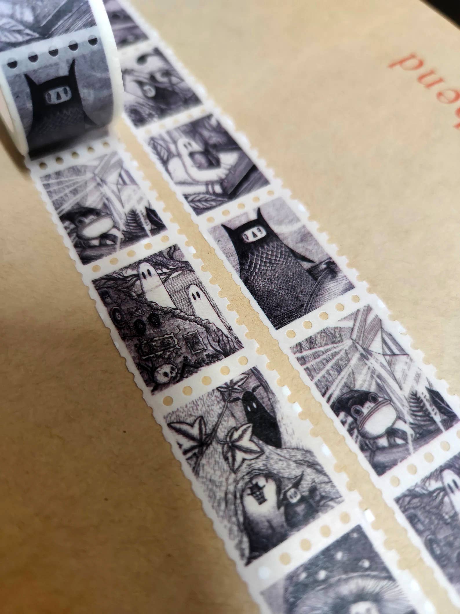 spooky stamps washi tape