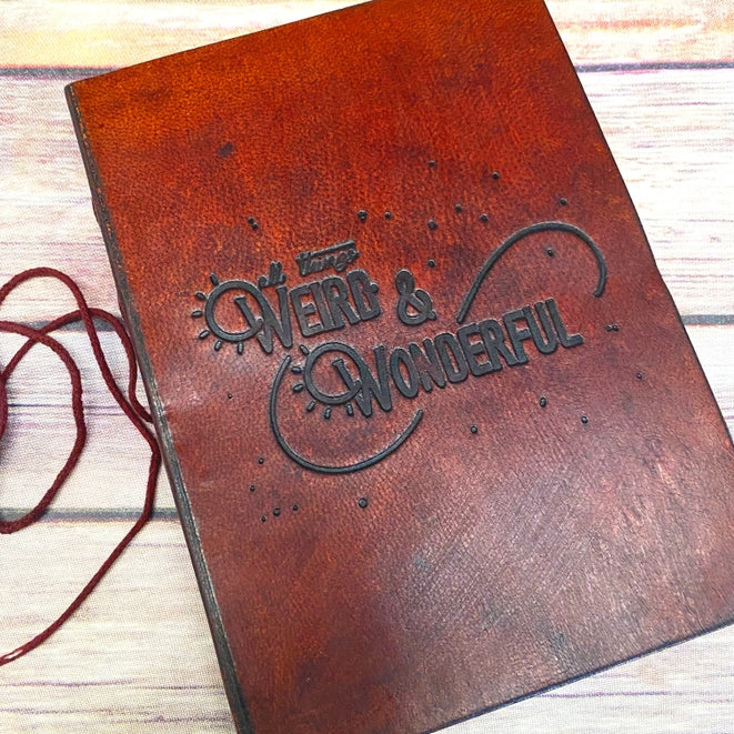Weird & wonderful leather journal