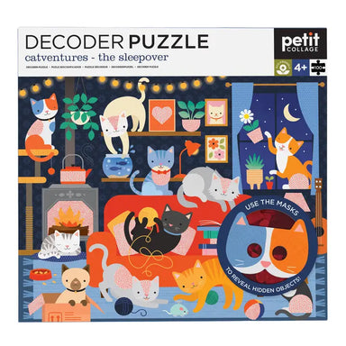 Catventures the sleepover Decoder puzzle by petit collage