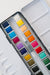 Various color swatches made with the 24 Color Watercolor Paint Palette, illustrating the palette's range and suitability for color experimentation and creativity.